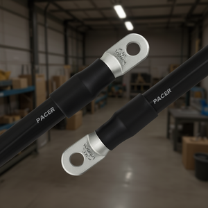 Câble d'interconnexion de batterie noir 2/0 AWG de 8 pouces avec 2 embouts - Product Image 3