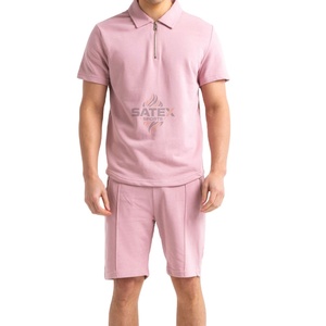 Ensemble tendance pour homme en polyester, deux pièces, nouvelle arrivée, haut à manches courtes et short pour homme, parfait pour les vêtements de sport - Product Image 3