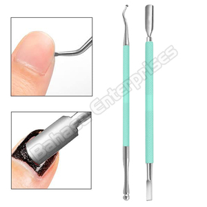 Juego de manicura y pedicura para el cuidado de las uñas, pulidor de cutículas y uñas de doble punta de acero inoxidable - Product Image 2