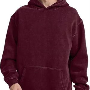 Sudaderas con capucha de lavado ácido informales para hombre, ropa de invierno, sudaderas con capucha de lavado ácido informales de Color sólido, ropa de moda, sudaderas con capucha de lavado ácido ajustadas para hombre - Product Image 1