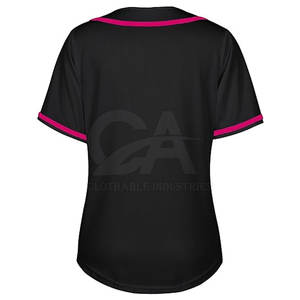 Jersey de softball de mujer con nombre de equipo personalizado, jersey de softball de alta calidad hecho en fábrica para mujer - Product Image 3