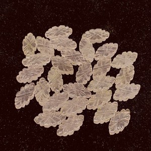 Cuentas de Piedras Preciosas Sueltas de Cuarzo Rosa Talladas a Mano, Forma Elegante, 16X8.5 MM, para Joyería - Product Image 1