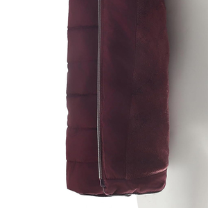 Elegante chaqueta acolchada de Invierno para mujer con capucha, material resistente al agua y marca personalizada - Product Image 5