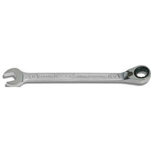 Llave de Trinquete de Boca Abierta de 15 mm, Reversible, 218 mm de Longitud, 13 Anillos, Blanca, HAZET 606 - Product Image 1