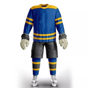 Team Wear <b>Ice</b> Hokey Uniform Made From Polyester Fabric For Better Absorption Suitable For Teams - Product Image 5