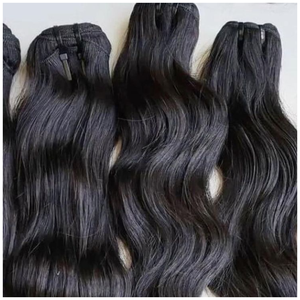 Cheveux humains indiens Remy de haute qualité, lisses, double trame, lisses et brillants - Product Image 4