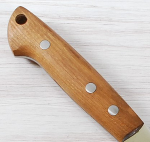 Cuchillo de carnicero de acero inoxidable personalizado hecho a mano con mango de madera de Fresno cuchillo de cocina cuchillo de chef para regalos DIY compatible con OEM - Product Image 5