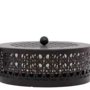 Cazuela de olla caliente con tapa plateada de diseño de metal hecho a mano con artesanía de excelente calidad, ideal para presentar comidas con estilo - Product Image 3