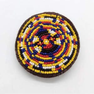 เข็มขัดลูกปัดเมล็ดแก้วหัวเข็มขัดงานลูกปัดแบบคาวบอย & ขี่จักรยาน - Product Image 4