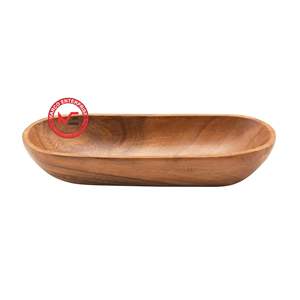 Bandeja de Madera para Servir, Plato de Madera, Bandeja Decorativa Natural para Cocina, Mesa de Centro y Juego de Té - Product Image 1