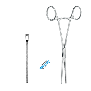 Fórceps de vasos sanguíneos Cooley de acero inoxidable de alta calidad, recto, 17cm/6,75 ", fabricante de instrumentos de Neurocirugía - Product Image 3