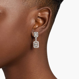 Trendy Cute <b>Long</b> Dangle Drop <b>Earrings</b> for Women 925 Sterling <b>Silver</b>-Modern Chic Design Wedding & Party Occasions - Product Image 4