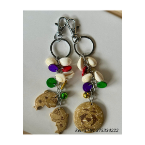 Seashell Keychain Coastal Handmade Shell Cotton Rope for Purse Charm Souvenir Wholesale Vietnam - Product Image 6
