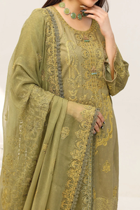 Último diseño Pakistán venta al por mayor Shalwar Kameez 3 piezas césped paquistaní transpirable secado rápido mujeres señoras trajes - Product Image 6
