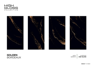 Azulejos de lujo de diseño moderno, azulejos de cerámica de porcelana brillante de 600*1200mm para pared Interior de Villa y suelo de sala de estar - Product Image 3