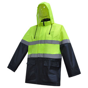 Venta al por mayor 2023-24 personalizado de alta visibilidad reflectante de seguridad montar al aire libre Split impermeable pantalones de lluvia traje a prueba de agua logotipo personalizado - Product Image 3