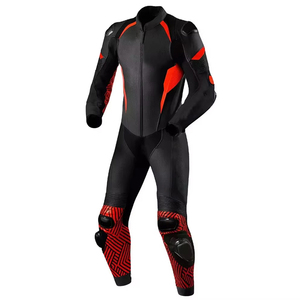 Traje de moto de cuero genuino de alta tendencia, protección de alta calidad, traje de carreras de motos, traje de cuero de motocicleta de calle - Product Image 1