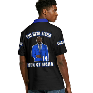 Polo Phi Beta Sigma 1914 in Cotone Piqué 220 GSM con Ricamo in Ciniglia, Abbigliamento Premium della Fraternità Greca Divine Nine - Product Image 5