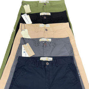 Pantalones Chinos Casuales Clásicos para Hombre, Mezcla de Lana, Personalizados OEM/ODM, Suaves, Ligeros, Ajustados, Rectos, Estilo Informal de Negocios, Color Caqui - Product Image 3