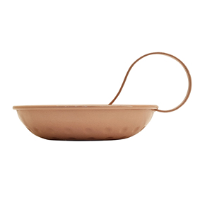 Bougeoir en métal pêche avec poignée Porte-bougie en fer vintage Bougeoir décoratif pour la décoration de la maison et de la table - Product Image 2