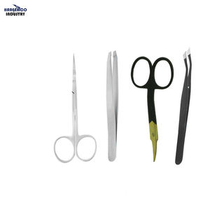 Pince à épiler professionnelle pour sourcils, en acier inoxydable incurvé, pointe pointue, coupe-poils aiguisée pour l'épilation - Product Image 1