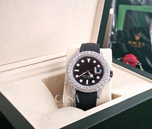 นาฬิกาประดับเพชรสไตล์สตรีทแบบชาวสวิสที่ได้รับการตรวจสอบการเคลื่อนไหวจากสวิสประกายเพชรแท้ - Product Image 5