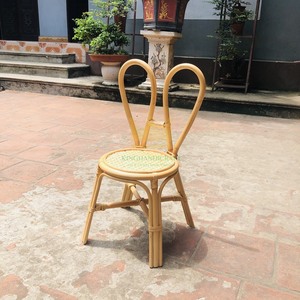 Nouveau Style fait à la main moderne mignon rotin naturel en osier salle à manger enfants enfants chaise bébé enfants arc arrière salon cuisine parc - Product Image 5