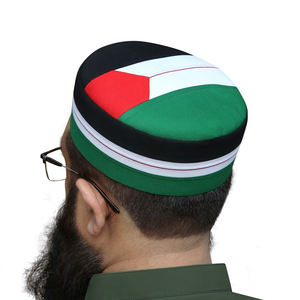 หมวก kufi สำหรับผู้ชายมีหลายสีหมวกสำหรับสวดมนต์อิสลาม kufi