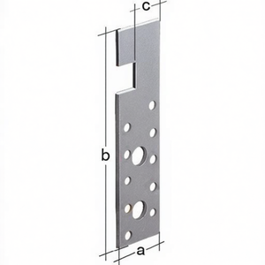 Ancre en bois et fer galvanisé Sendzimir artisanale 180x30x4mm pour artisans - Product Image 3