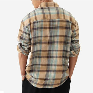 Camisas de franela de ropa para hombre con logotipo personalizado OEM, camisas de franela de secado rápido de manga larga, tasa de venta total 2024 - Product Image 3