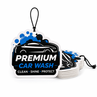 Désodorisant de voiture en papier personnalisé en gros avec logo, cadeau promotionnel pour les stations de lavage et les ateliers de réparation automobile