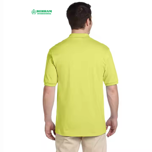 Latest Style <b>Men's</b> Solid Color Short Sleeve Pique <b>Polo</b> <b>Shirt</b> Regular Fit Casual Wear <b>Green</b> 100% cotton - Product Image 1