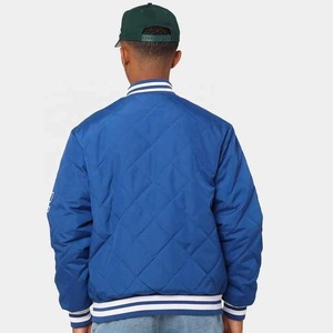 Service OEM Veste de baseball en satin brodée personnalisée pour hommes Veste universitaire Veste de baseball en satin pour hommes - Product Image 3