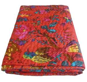 Edredón de retales, edredón Kantha hecho a mano - Product Image 1