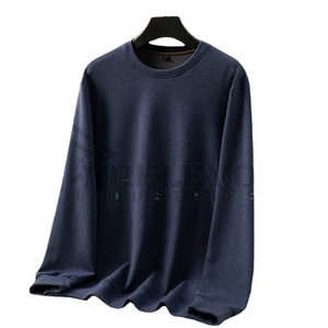 T-shirt décontracté pour homme à manches longues et col rond, coupe régulière, confortable, style sweat-shirt oversize - Product Image 3