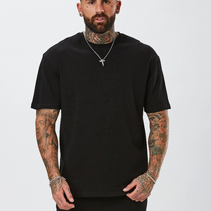 Venta directa de fábrica de manga corta de alta calidad 100% algodón Ringer de gran tamaño en blanco logotipo personalizado de talla grande camisetas de hombre - Product Image 5