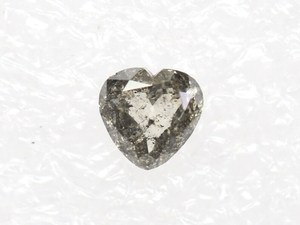 1.00 CT Naturel Coeur Coupe Sel et Poivre Lâche Diamant Unique Bagues de Fiançailles et de Mariage - Product Image 2
