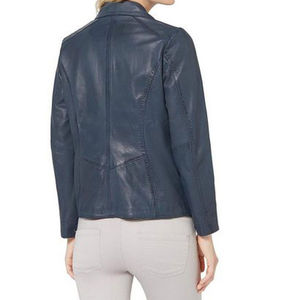 Chaquetas de Cuero de Moda para Mujer, Hechas a Medida, de Alta Calidad, Transpirables, con Cremallera, para Invierno, OEM, con Logotipo Original - Product Image 6