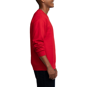 Sweat-shirt à col rond en coton lourd brodé avec logo personnalisé à bas prix pour hommes - Product Image 5