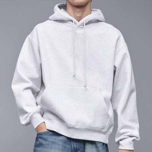 Pull à capuche pour hommes 360/400gsm personnalisé 100% coton polaire conception solide Streetwear mode Style hiver poche - Product Image 6