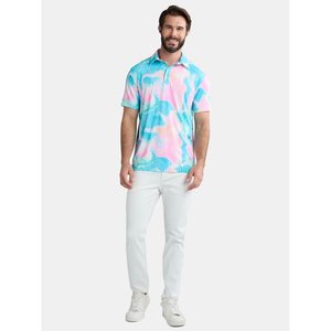 Épais hommes taille haute grands hommes nouveauté impression Golf Polo à la mode marque à manches courtes haut tricoté pull Polo hommes été - Product Image 3