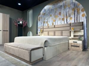 ชุดห้องนอนขนาดคิงไซส์ที่ทันสมัยหรูหราพร้อมที่เก็บของมีเฟอร์นิเจอร์ทันสมัยสำหรับบ้านวิลล่าโรงแรมหรือห้องนั่งเล่น - Product Image 3