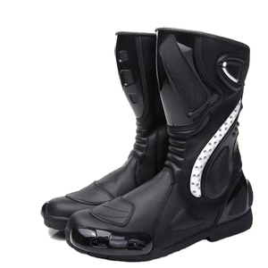 Zapatos de montar de cuero de alto rendimiento, Equipo de Motocicleta para recorridos de ajuste preciso de larga distancia, carreras y viajes diarios - Product Image 4