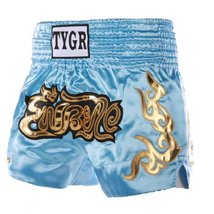 Muay Thai Fight Shorts MMA Shorts Ropa Entrenamiento Lucha Grappling Artes marciales Kickboxing Shorts Ropa Bordado personalizado - Product Image 1