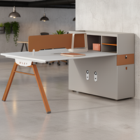 Siège de bureau en bois Foshan, cloison de bureau pour ordinateur, poste de travail, poste de travail blanc, mobilier moderne, bureaux, table pour le personnel