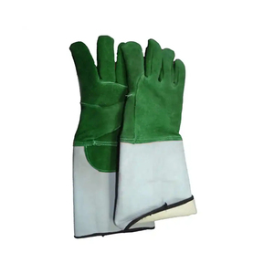 Nuevos guantes de soldadura de cuero de vaca de grano completo suaves y transpirables en Stock, guantes de cuero de seguridad mecánicos personalizados antideslizantes para hombres - Product Image 2