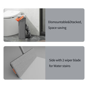 Ensemble de serpillière plate à double entraînement, auto-essorage, eau sale et eau propre séparées, lame de racloir, <span class=keywords><strong>seau</strong></span> détachable, serpillière mains libres, vente chaude - Product Image 5
