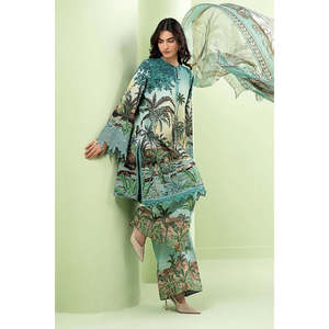 MPrints 'Sprint Summer'26 D-2907-A เสื้อชีฟองปักลายแขนสามส่วนผ้าลอนน์-TC-1605 - Product Image 5