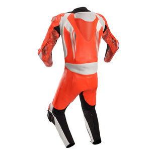Combinaison de course professionnelle une pièce personnalisée pour adultes Ensemble de moto en cuir véritable de haute qualité avec design confortable et logo - Product Image 5