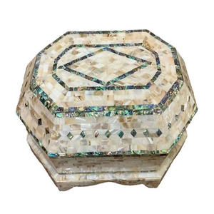Elegant <b>Mother</b> of Pearl Inlaid Jewelry Storage Box | Luxury Handmade Wooden Keepsake Box for Gift - Product Image 3